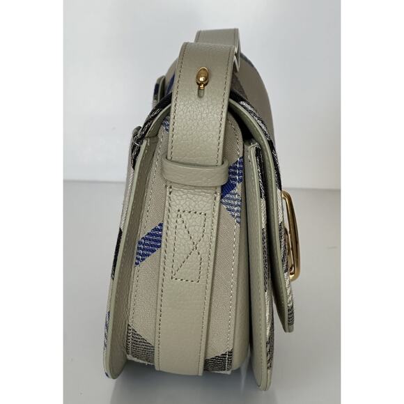 Burberry Small Rocking Horse Check Lichen Bag Jackquard Italy 80996621 NWT $1990 - Picture 7 of 16